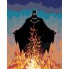 ZUTY Maľovanie podľa čísel - BATMAN A PLAMENE Rámovanie: vypnuté plátno na rám, Rozmer: 40x50 cm
