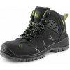 Canis CXS Obuv CXS Universe METEOR S3S, kotníková s plastovou špicí a stélkou - AKCE! 211813180845 Černá/zelená 45