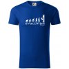 Evolution Climb - Tričko z organickej bavlny - XL ( Kráľovská modrá )