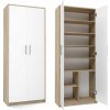 TP Living knižnica OLIV 2D dub sonoma / biela