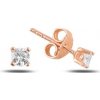Olivie Strieborné náušnice RUŽOVKA 3 mm 4362 Ag 925; ≤0,6 g.