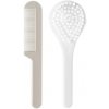 Detský hrebeň a kefa LUMA - White