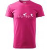 Karate EKG - Klasické pánske tričko vyššej gramáže - 4XL ( Purpurová )
