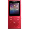 SONY NW-E394 červená / Digitálny hudobný prehrávač Walkman® / 8GB / 1.77 / 35h / Micro USB / FM Tuner (NWE394R.CEW)