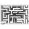 Fototapeta na stenu - FT2251 - 3D - Labyrint – sivý 152cm x 104cm - Vliesová fototapeta