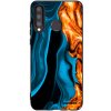 Picasee silikónový čierny obal pre Huawei P30 Lite - Gold blue