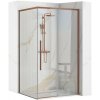 REA - Sprchovací kút SOLAR - Copper Brush 90x90 Bez sprchovej vaničky REA-K9512