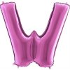 Nafukovací balónik písmeno W ružové 102 cm - Grabo