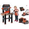 Set elektronická pracovná dielňa Black+Decker Smoby s 95 doplnkami a kamión s pracovným kufríkom a náradím