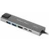 Adaptér USB typu C na HDMI (HUB)/2x USB3.0/2x USB typu C/RJ45
