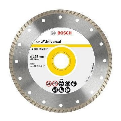 Bosch Diamantový dělicí kotouč ECO For Universal 125x22.23x2.4x7 2608615037