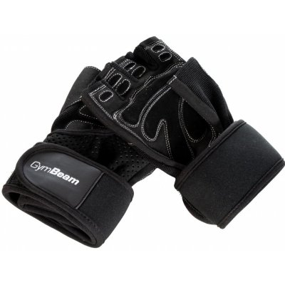 Fitness rukavice Wrap Black - GymBeam, veľ. XL