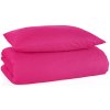 BedTex · Bavlnené jednofarebné posteľné obliečky - fuchsiové - 100% bavlna renforcé - 70 x 90 cm + 140 x 200 cm