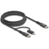 Delock 81171 USB-C USB-C ® zástrčka USB-C ® zástrčkaApple Lightning konektor 2m černý