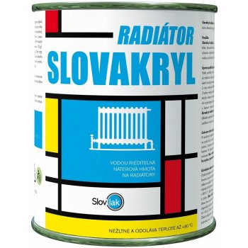 Slovakryl Radiátor farba na radiator 1000 biely 0,75 l od 9,29 € -  Heureka.sk