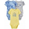 CARTER'S Body krátky rukáv Blue Ocean chlapec 3ks 9m