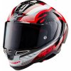 PRILBA SUPERTECH R-10 TEAM, ALPINESTARS (KARBON/ČERVENÁ/BIELA) 2024 Veľkosť: XL