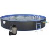 Bazén Nuovo 5,5 x 1,2m set Antracit + piesková filtrácia 6m3/hod