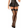 Obsessive Sieťované pančuchy Darkessia stockings - černá