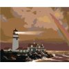 Zuty – Maľovanie podľa čísel – Maják na výbežku na hnedom pozadí (D. Rusty Rust), 40 × 50 cm, plátno 8596530178484