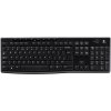 Logitech K270 Wireless Keyboard bezdrôtový klávesnica nemecká, QWERTZ čierna odolné voči striekajúcej vode; 920-003052