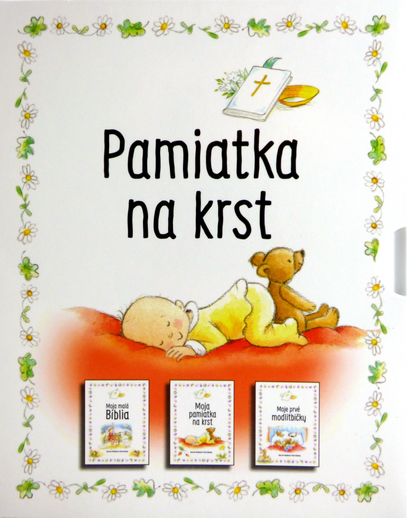 Pamiatka na krst - kolekcia troch knižiek - Moja malá Biblia • Moje prvé modlitbičky • Moja pamiatka na krst