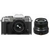 FUJIFILM X-T50 strieborný + XC15-45 mm + XF 23mm f/2 R WR čierny