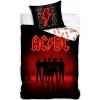 Carbotex · Bavlnené posteľné obliečky AC/DC - motív Power Up - 100% bavlna - 70 x 90 cm + 140 x 200 cm