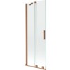 Mexen Velar, 2-krídlová posuvná vaňová zástena 75 x 150 cm, 8mm číre sklo, medená matná, 896-075-000-01-65