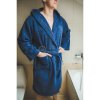 Wooline Froté župan do sauny, modrý Veľkosť: XL