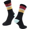 ponožky FORCE STRIPE dlouhé, černé Velikost: L-XL/42-46