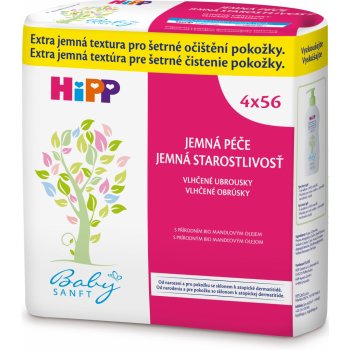 HiPP Babysanft čistiace vlhčené utierky 4 x 56 ks od 6,19 € - Heureka.sk