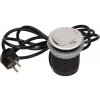 ORNO Nábytková zásuvka 230V + USB, strieborná
