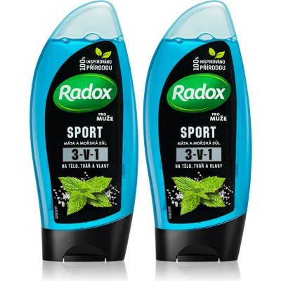 Radox Sport Mint & Sea Salt osviežujúci sprchový gél (výhodné balenie)