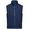 James & Nicholson pánska softshellová vesta JN1022 Tmavě modrá
