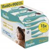 Pampers Aqua Soft Touch vlhčené obrúsky 15 x 60 ks