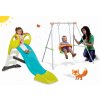 Smoby set stredná šmykľavka KS a hojdačka Portique 310269-4