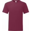 FRUIT OF THE LOOM ICONIC 150 T / Pánske tričko s krátkym rukávom - bordó XXXL