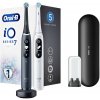 Oral-B iO Series 7 duo Black Onyx & White Alabaster set elektrických zubných kefiek, 5 režimov, AI, časovač