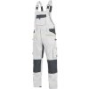 CXS STRETCH Pánske pracovné nohavice na traky biela/sivá 56