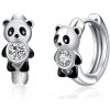 Olivie Strieborné náušnice PANDA 5881 Ag 925; ≤2,6 g.