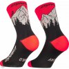 Dynafit TRAVERSE CREW SK ponožky, black out/ultra coral EU 39-42