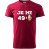 Je mi 50 pivo - Klasické pánske tričko vyššej gramáže - L ( Marlboro červená )