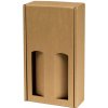 Darčeková krabica na víno 175x350x85 mm, 2 x 0,75 l, hnedá-kraft