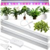 Interlook DG-T5-Whitel DG-T5-Whitel | Sada 2 lámp na pestovanie kvetov | 6W lampa na pestovanie rastlín | Svietidlo s napájacím káblom a prepojovacím káblom