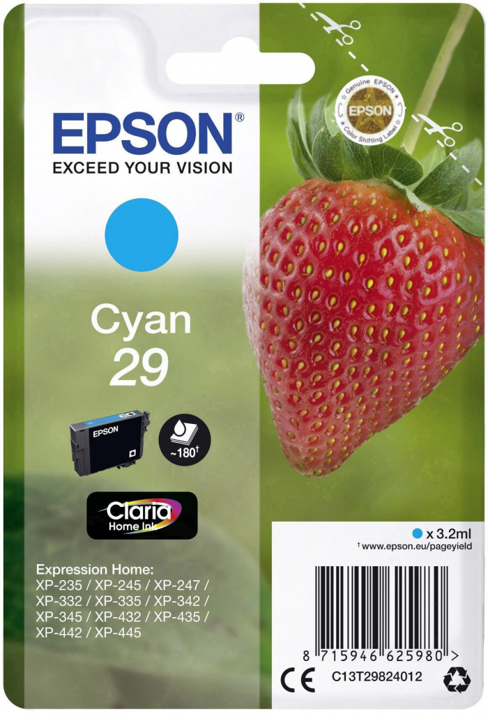 Epson 29 Cyan - originálny