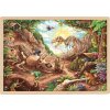 GOKI Dřevěné puzzle Dinosauří vykopávky 192 dílků