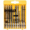 DT2290 DeWALT 10-ti dílná sada pilových plátků na dřevo pro přímočaré pily