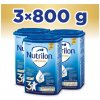 3x NUTRILON 3 Vanilla batoľacie mlieko 800 g, 12+