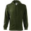 MALFINI TRENDY ZIPPER 410 / Celozapínacia klokanka s kapucňou - military XL
